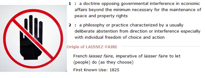 laissez faire hands off