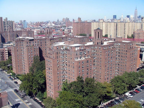 Lower East Side "towers in the park." image credit Wikimedia Commons