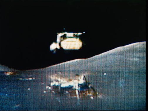 Lunar liftoff. Image credit: Wikimedia