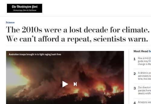 Washington Post lost decade headline screenshot