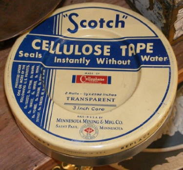 Scotch tape made from cellulose/cellophane