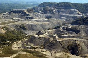 image of mountaintop removal mining